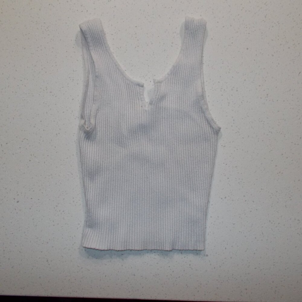 white crop top